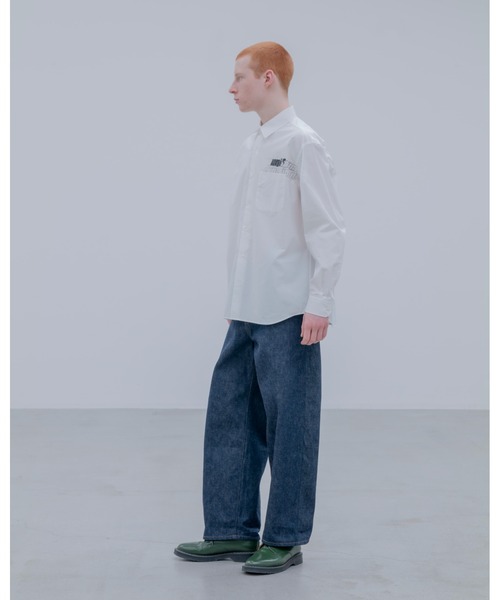 uniform experiment シャツ IN-PROCESS PRINT SHIRT メンズ レディース uniform experiment シャツ IN-PROCESS PRINT SHIRT メンズ レディース