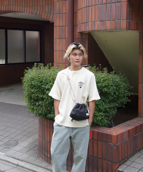 kaoyorinakami ヘンリーネック tシャツ Connie thermal henley tee