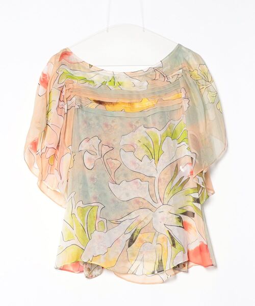 「DIANE von FURSTENBERG」 半袖ブラウス 2 ベージュ レディース
