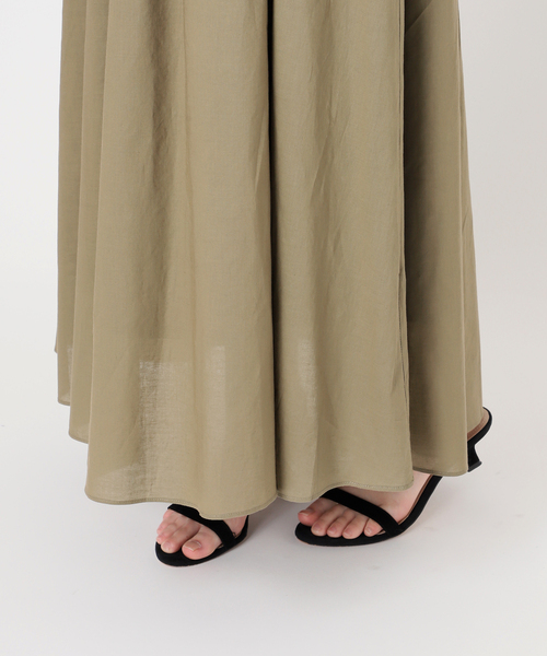 SLOBE IENA ワンピース コットンシャーリングノースリーブ