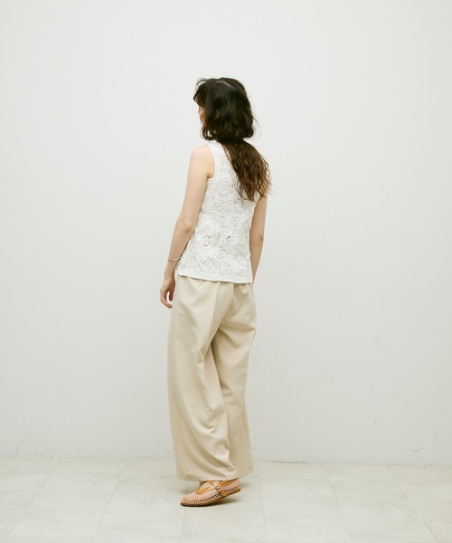 ベスト ジレ Nuanced Lace Knit Vest / ニュアンスレースニットべスト