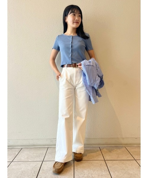 GAP 「GAP」 デニムパンツ 25 ホワイト レディース : ZOZOTOWN