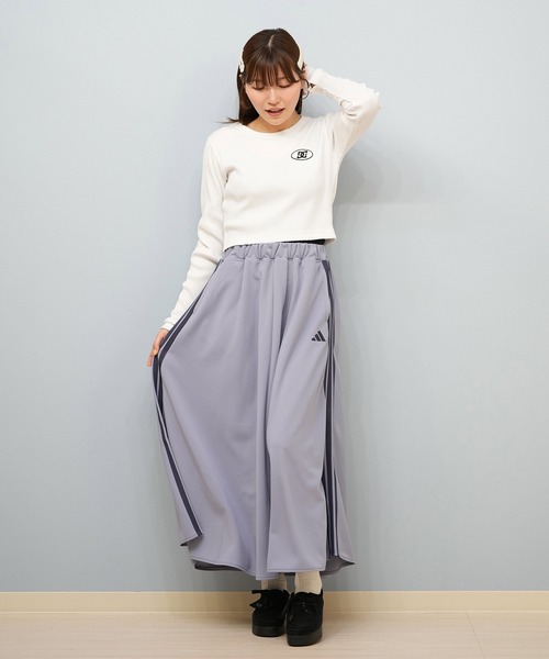 adidas スカート adidas/アディダス フレアスカート 3ストライプ