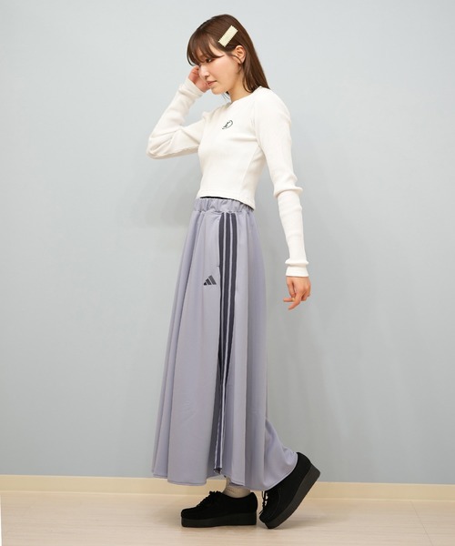 adidas スカート adidas/アディダス フレアスカート 3ストライプ