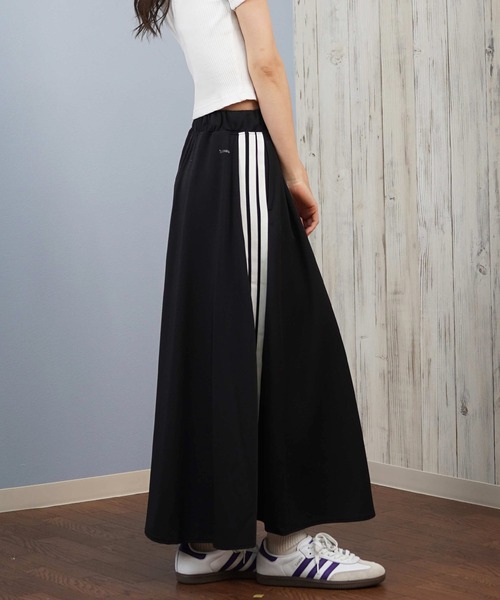 adidas ストライプ フーディー スカート セット M adidas（アディダス） スカート フレアスカート 3ストライプス SH903