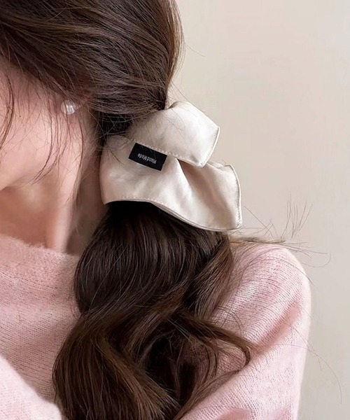 シュシュ 「 ammy. / エイミードット 」 サテン生地 正方形 ヘア
