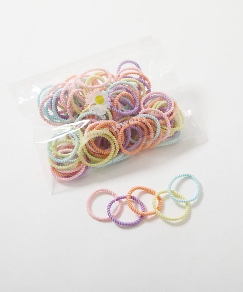 devirock ヘアゴム ぎざぎざ ヘアゴムセット(約100本入り) : ZOZOTOWN