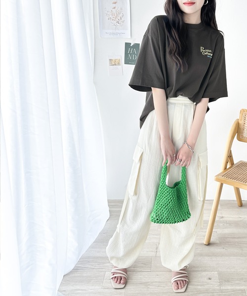 「classicalelf」 半袖Tシャツ MEDIUM チャコールグレー レディース