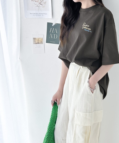 「classicalelf」 半袖Tシャツ MEDIUM チャコールグレー レディース