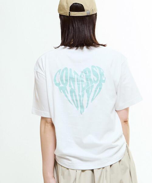 tシャツ HEART LOGO BACKPRINT TEE レディース