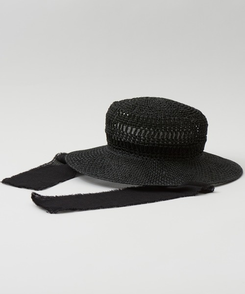 「La Maison de Lyllis」 ストローハット FREE ブラック レディース_画像9