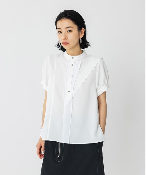 アシメカットレース 半袖 ブラウス（シャツ/ブラウス）｜UNITED TOKYO