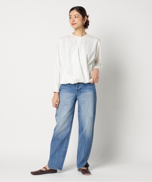 新品未使用　エリオポール　オーバーブラウス　シャツ HELIOPOLE（エリオポール） ブラウス シャツ CACHE-COEUR BLOUSE