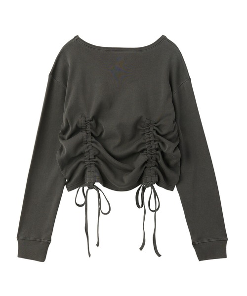 X-girl（エックスガール） tシャツ FADED DRAWSTRING L/S TOP