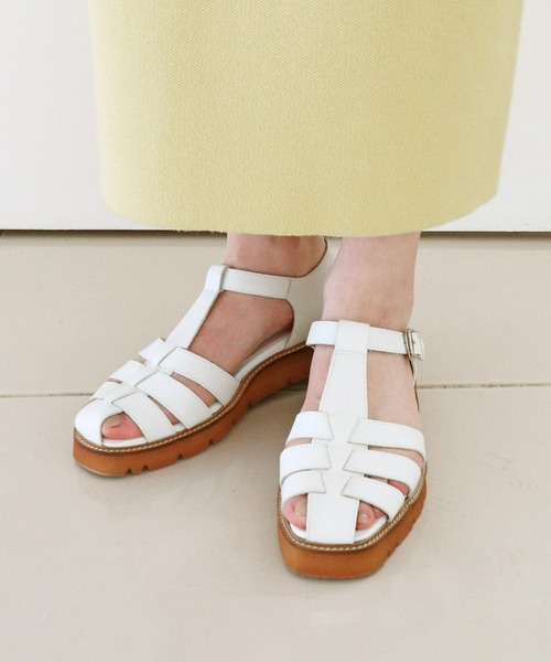 「MODE KAORI」 フラットサンダル 23cm アイボリー レディース_画像3
