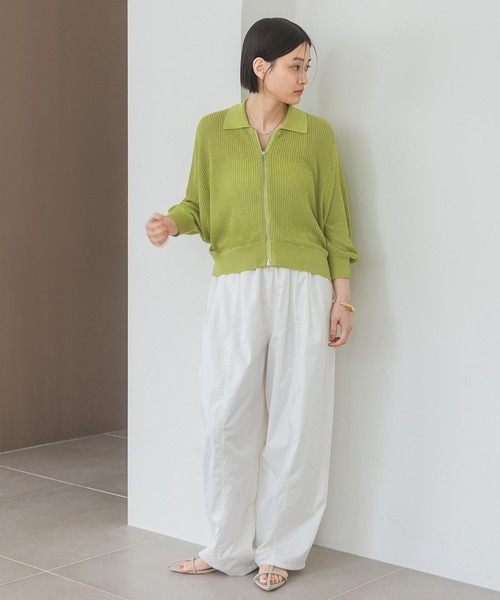 「A part by」 半袖ニット FREE ネイビー レディース_画像4