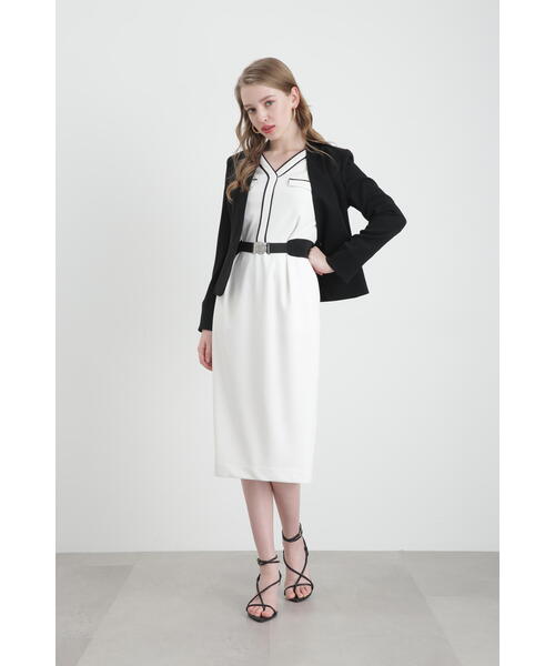 Pinky&Dianne ノーカラージャケット ホワイト サイズ36 Pinky&Dianne ノーカラージャケット ホワイト サイズ36 PINKY&DIANNE