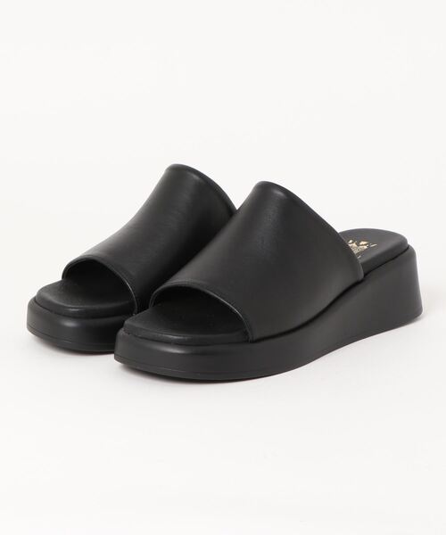 「BONTRE」 「CALZADOS」フラットサンダル 39 ブラック レディース_画像4