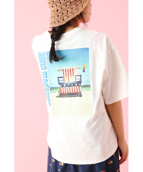 「RODEO CROWNS WIDE BOWL」 半袖Tシャツ LARGE レッド系その他 レディース_画像2