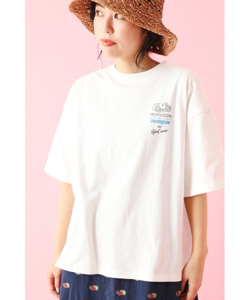 「RODEO CROWNS WIDE BOWL」 半袖Tシャツ LARGE レッド系その他 レディース_画像3