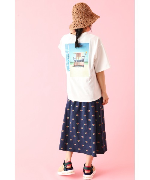 「RODEO CROWNS WIDE BOWL」 半袖Tシャツ LARGE レッド系その他 レディース_画像5
