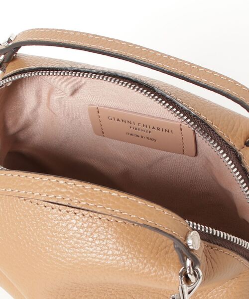 GIANNI CHIARINI ダークブラウン ラメ ショルダーバッグ GIANNI CHIARINI ダークブラウン ラメ ショルダーバッグ