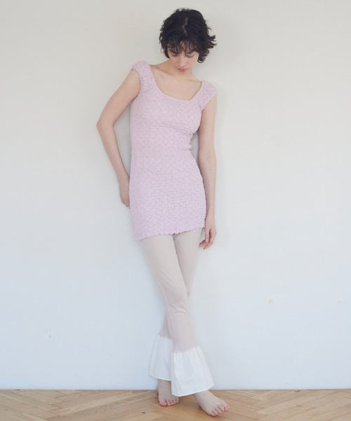 「HONEY MI HONEY」 ノースリーブワンピース FREE ラベンダー レディース_画像3