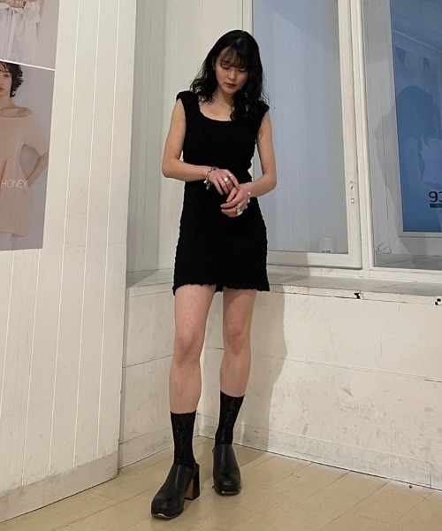 「HONEY MI HONEY」 ノースリーブワンピース FREE ラベンダー レディース_画像7