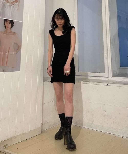 「HONEY MI HONEY」 ノースリーブワンピース FREE ラベンダー レディース_画像8