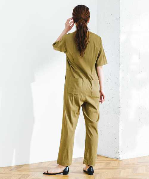 「F by ROSSO」 オールインワン 36 カーキ レディース_画像7