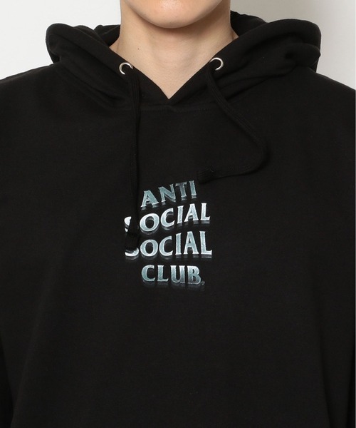 「ANTI SOCIAL SOCIAL CLUB」 プルオーバーパーカー X-LARGE ブラック メンズ_画像8