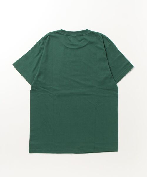 「DOUBLE STEAL」 半袖Tシャツ MEDIUM ダークグリーン メンズ_画像2