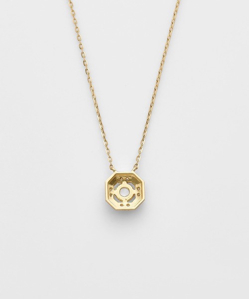 agete（アガット） ネックレス K18ダイヤモンドネックレス（ 0.07ct
