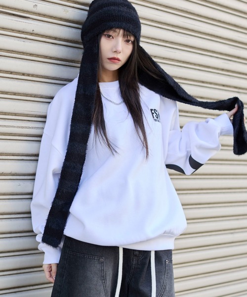 WEGO（ウィゴー） トレーナー スウェット WEGO/アクセ付きストレート