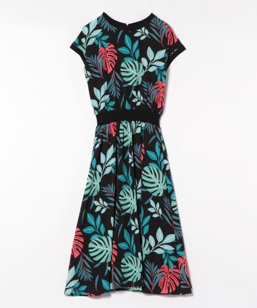 「PREFERIR」 半袖ワンピース MEDIUM ブラック レディース_画像4