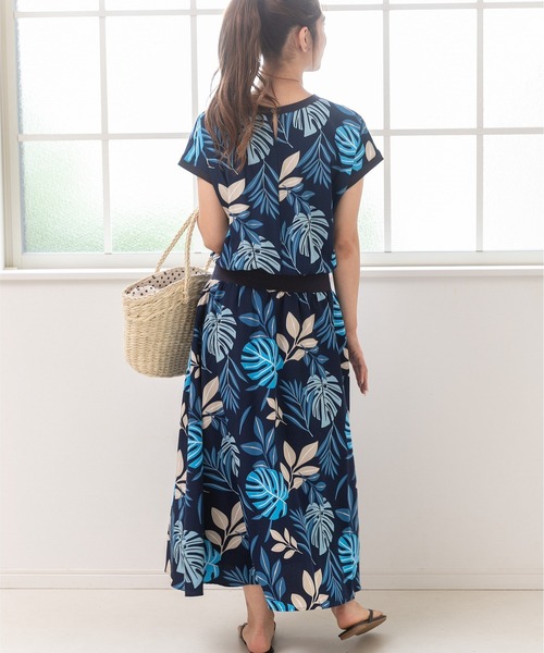 「PREFERIR」 半袖ワンピース MEDIUM ブラック レディース_画像6