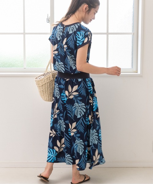 「PREFERIR」 半袖ワンピース MEDIUM ブラック レディース_画像7