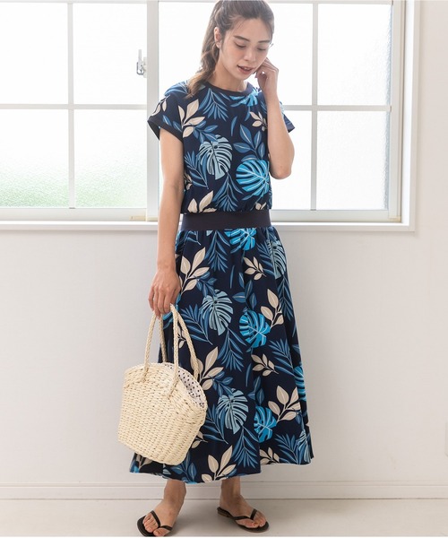 「PREFERIR」 半袖ワンピース MEDIUM ブラック レディース_画像8