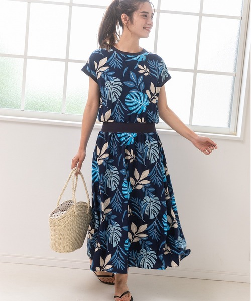 「PREFERIR」 半袖ワンピース MEDIUM ブラック レディース_画像9