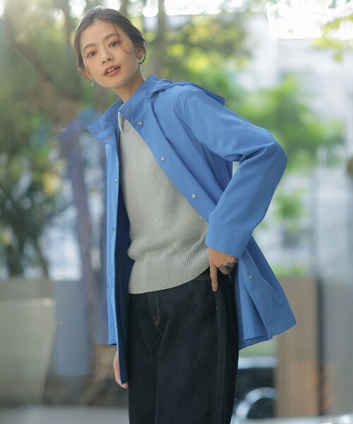 ★今季★極美品 2wayドライツイルストレッチフーデット スプリングコート コート アウター 「春のマストアイテム・2way」ドライツイルストレッチ