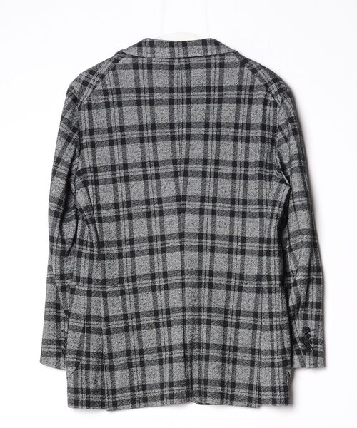 TAGLIATOREのチェック柄テーラードジャケット イタリア製新品未使用 TAGLIATORE（タリアトーレ） チェック柄テーラードジャケット - グレー