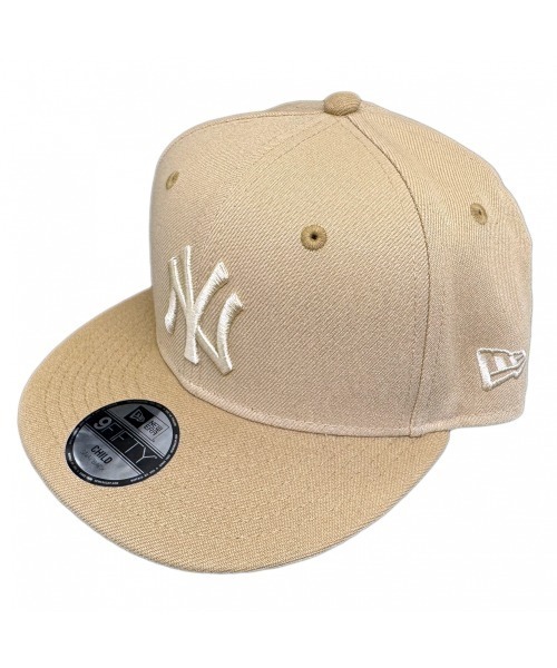 【期間限定価格】ファミリア×ニューエラ キッズサイズ ベージュ NEW ERA（ニューエラ） キャップ 帽子 キャップ CHILD 9FIFTY 帽子 49
