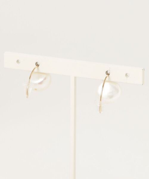 「anq.」 ピアス(両耳用) ONE SIZE ホワイト レディース_画像2