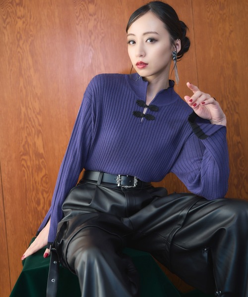 「HARE」 長袖ニット FREE ブラック レディース_画像2