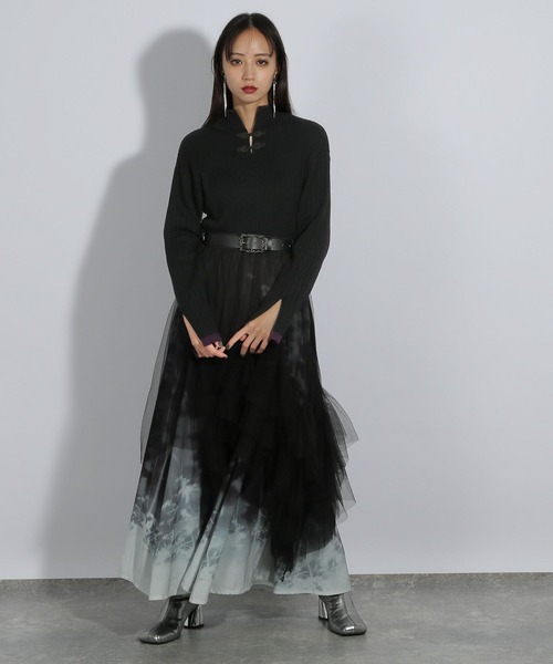 「HARE」 長袖ニット FREE ブラック レディース_画像7