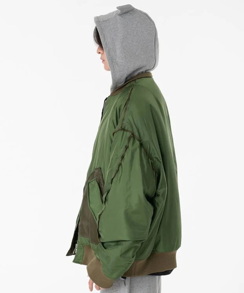 ma1 ma-1 「DISCOVERED/ディスカバード」DEVILS EAR HOODIE DOWN MA-1 メンズの画像