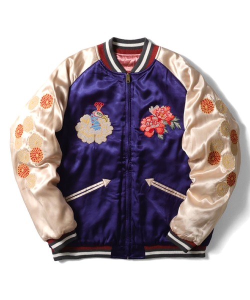 HOUSTON（ヒューストン） スカジャン MEDIUM ネイビー メンズ