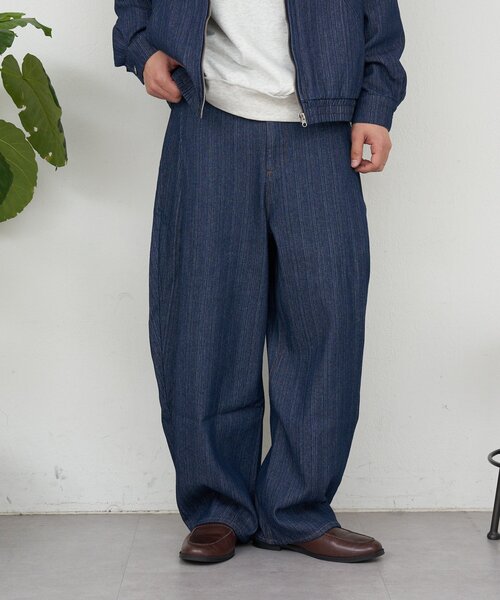 CIAOPANIC（チャオパニック） パンツ サイドタックコットンツイード