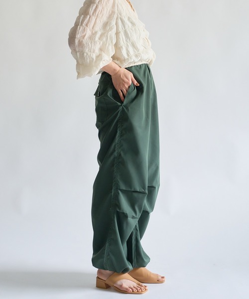 「SETUP7」 「Maison breeze」カーゴパンツ S ダークグリーン レディース_画像8