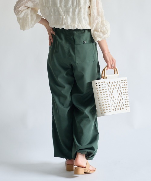 「SETUP7」 「Maison breeze」カーゴパンツ S ダークグリーン レディース_画像9